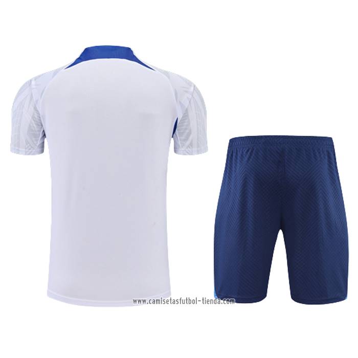 Chandal del Francia 2022 2023 Manga Corta Blanco - Pantalon Corto
