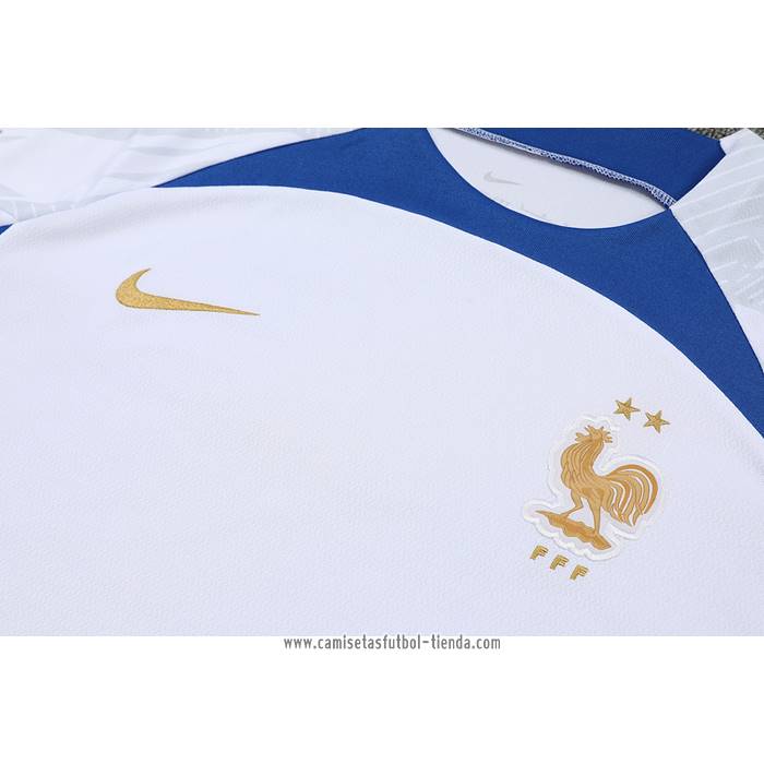 Chandal del Francia 2022 2023 Manga Corta Blanco - Pantalon Corto