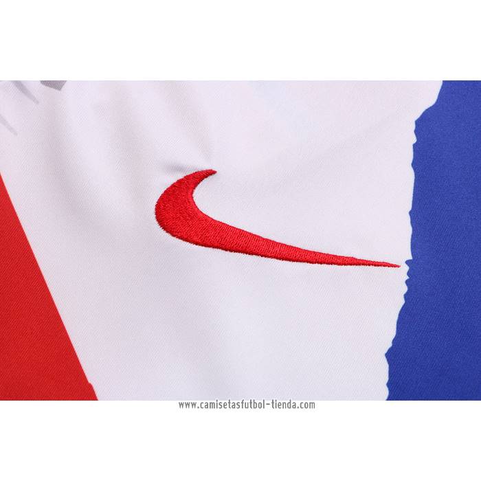 Chandal del Francia 2022 2023 Manga Corta Blanco Rojo Azul - Pantalon Corto