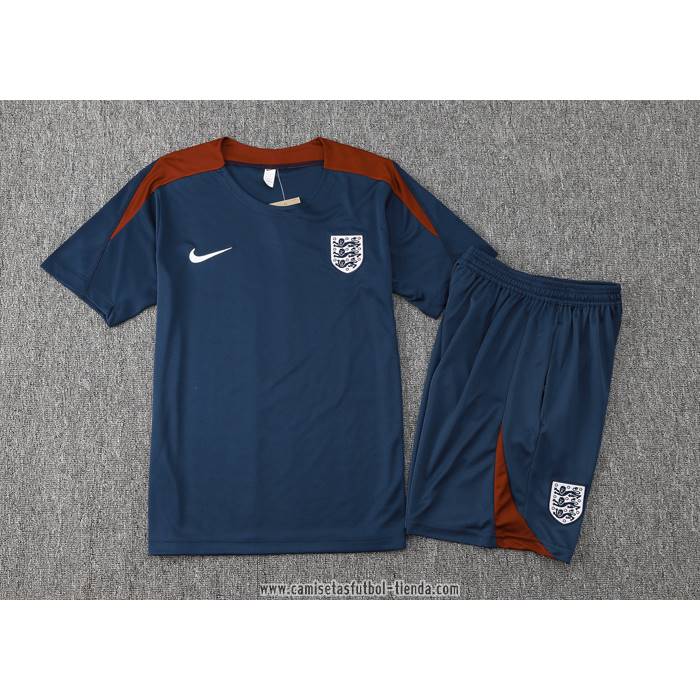 Chandal del Inglaterra 2024 2025 Manga Corta Azul - Pantalon Corto