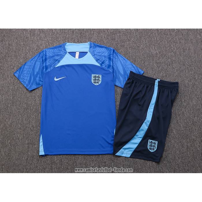 Chandal del Inglaterra 2022 2023 Manga Corta Azul - Pantalon Corto