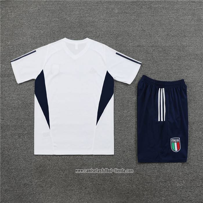 Chandal del Italia 2023 2024 Manga Corta Blanco - Pantalon Corto