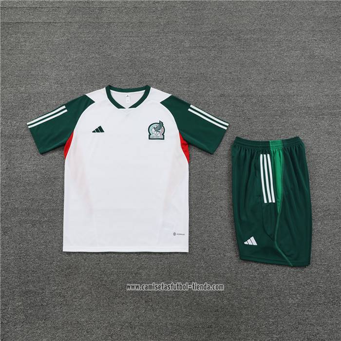 Chandal del Mexico 2023 2024 Manga Corta Blanco - Pantalon Corto
