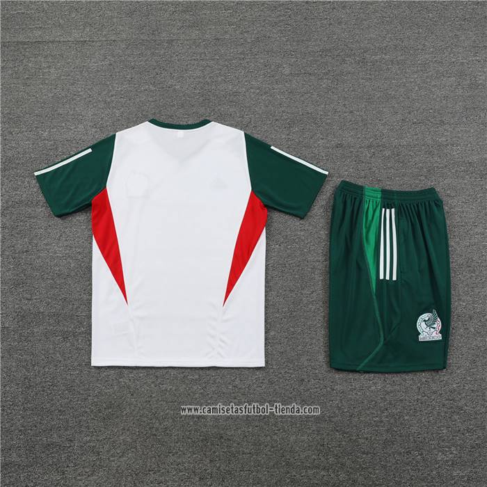 Chandal del Mexico 2023 2024 Manga Corta Blanco - Pantalon Corto