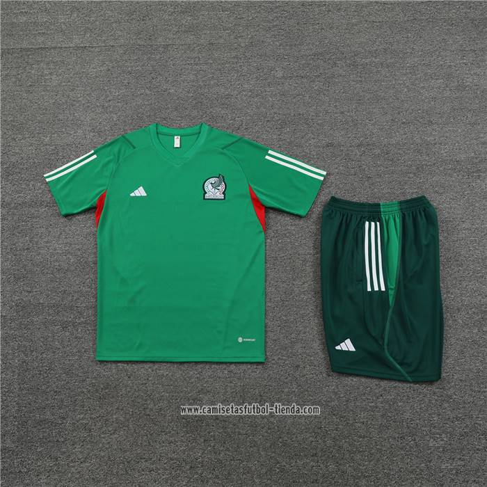 Chandal del Mexico 2023 2024 Manga Corta Verde - Pantalon Corto