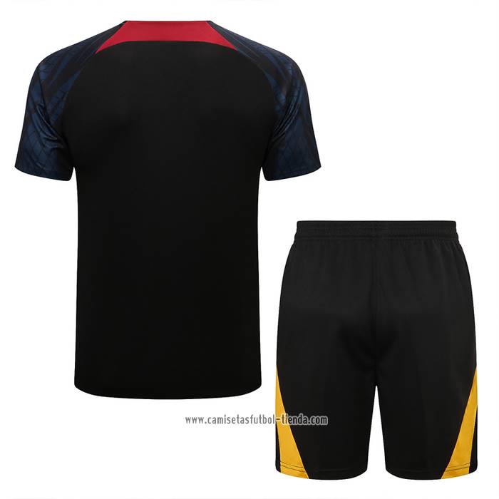 Chandal del Portugal 2022 2023 Manga Corta Negro - Pantalon Corto