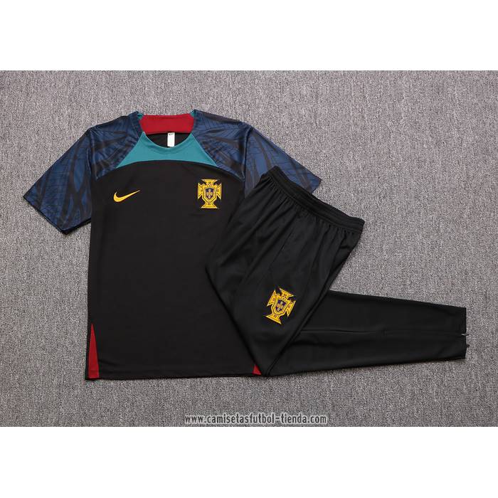 Chandal del Portugal 2022 2023 Manga Corta Negro