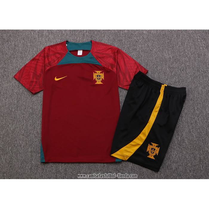 Chandal del Portugal 2022 2023 Manga Corta Rojo - Pantalon Corto