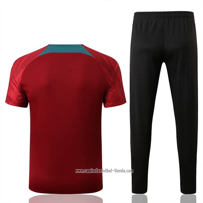 Chandal del Portugal 2022 2023 Manga Corta Rojo