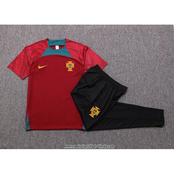 Chandal del Portugal 2022 2023 Manga Corta Rojo