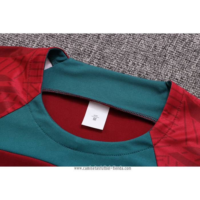 Chandal del Portugal 2022 2023 Manga Corta Rojo