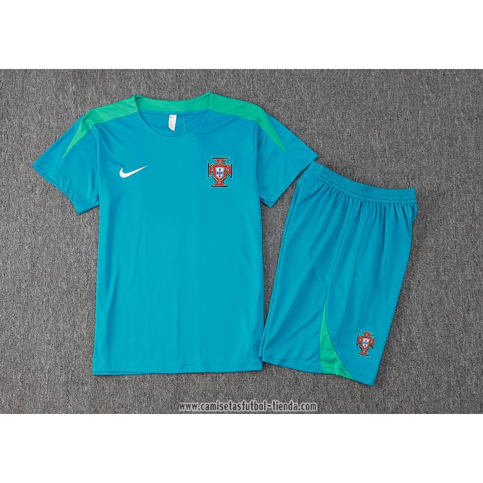 Chandal del Portugal 2024 2025 Manga Corta Verde - Pantalon Corto