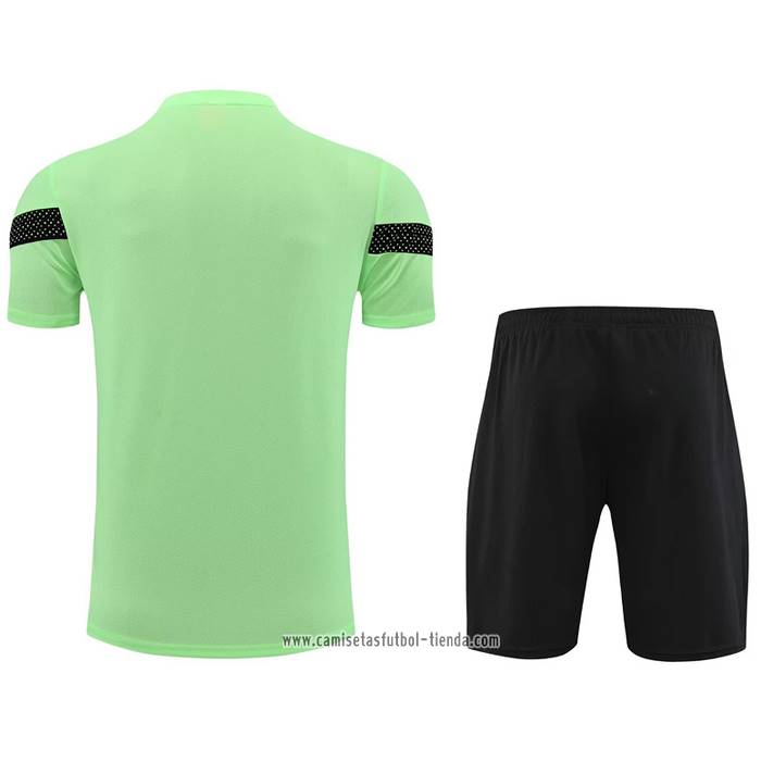 Chandal del Senegal 2023 2024 Manga Corta Verde - Pantalon Corto