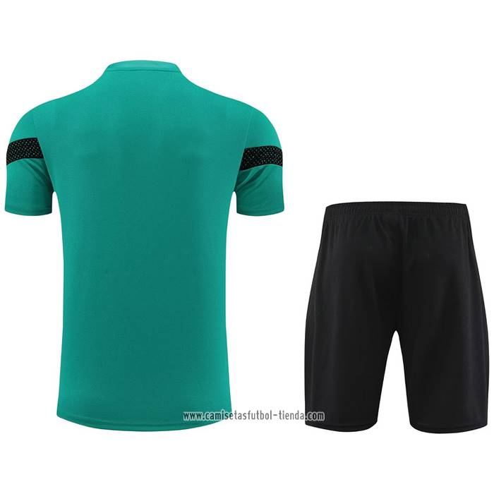 Chandal del Senegal 2023 2024 Manga Corta Verde - Pantalon Corto