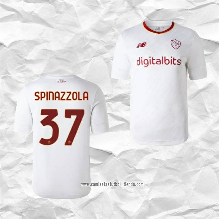 2022-23 AS Roma SPINAZZOLA#37 Third Shirt Official Player Issue Size Name Number Set